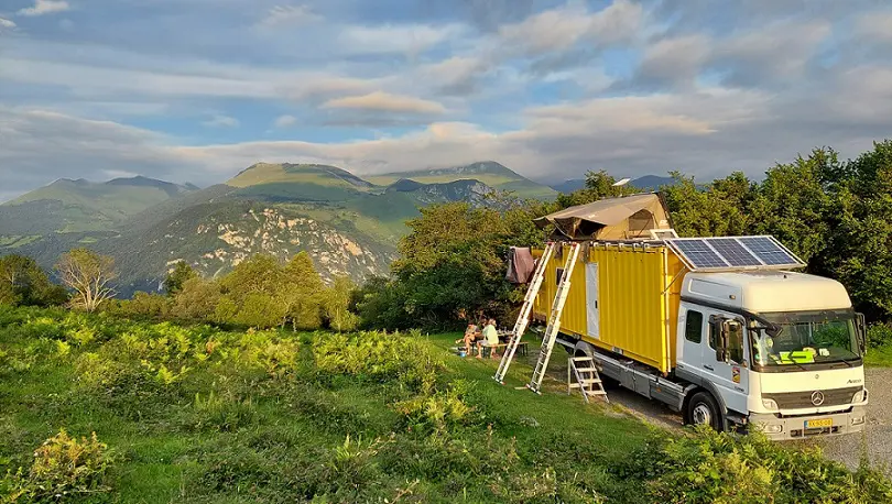 Hotel op wielen voor fietsvakantie in de Pyreneeën