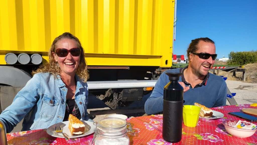 Sabine en Marco voor Expeditie Truck